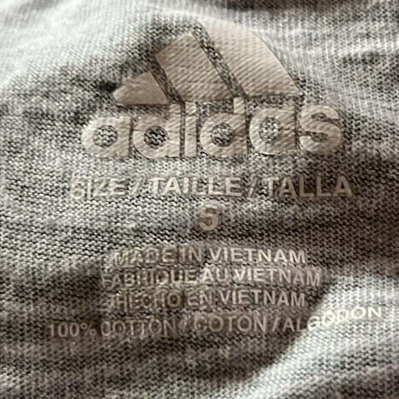 adidas Boys' Long Sleeve Warped Camo Allover Print Tee Long Sleeves Size 5 - Picture 6 of 7